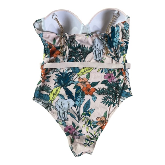 Shein Chain Floral One Piece swimsuit. Size Large. Never worn. - Picture 2 of 2